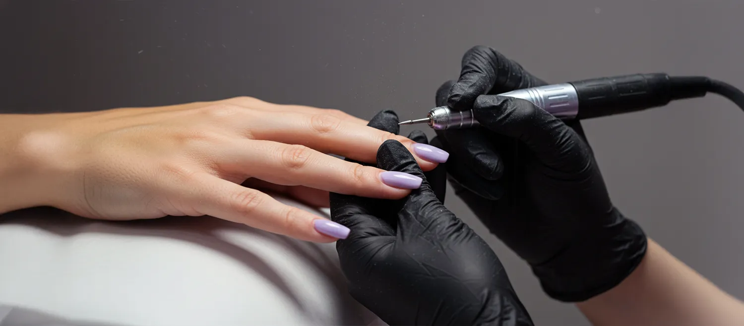 Russian Dry Manicure with Gel Polish