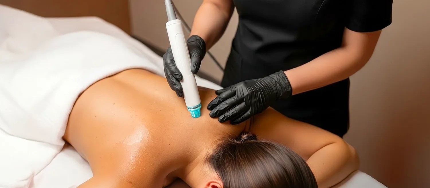 Hydrofacial for back pigmentation removal